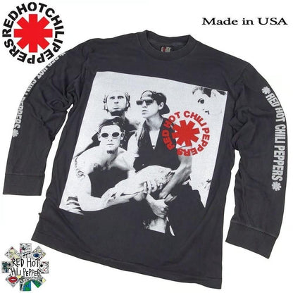 RED HOT CHILIPEPPERS レッドホットチリペッパーズ USA製 並行輸入品 フォト柄 ロンT 329