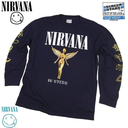 NIRVANA USA製 並行輸入品 IN UTERO ロンT 316