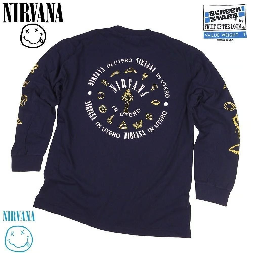 NIRVANA USA製 並行輸入品 IN UTERO ロンT 316