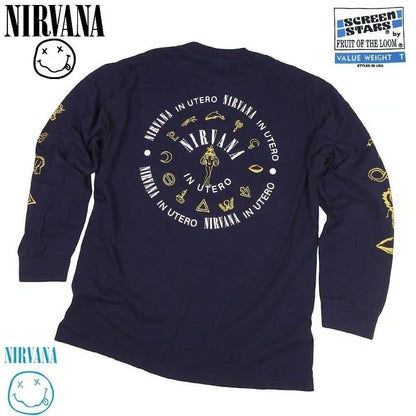 NIRVANA USA製 並行輸入品 IN UTERO ロンT 316