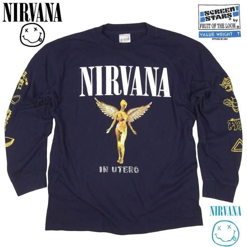 NIRVANA USA製 並行輸入品 IN UTERO ロンT 316