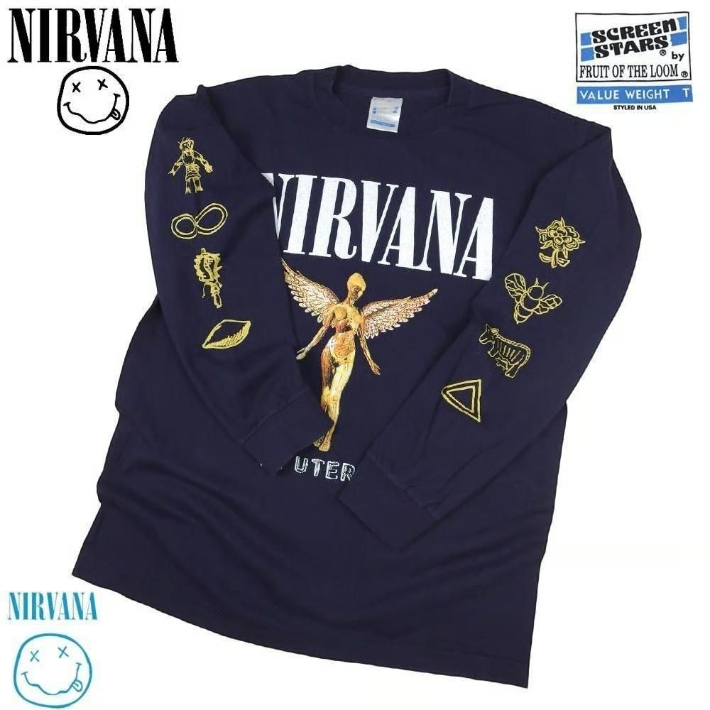 NIRVANA USA製 並行輸入品 IN UTERO ロンT 316