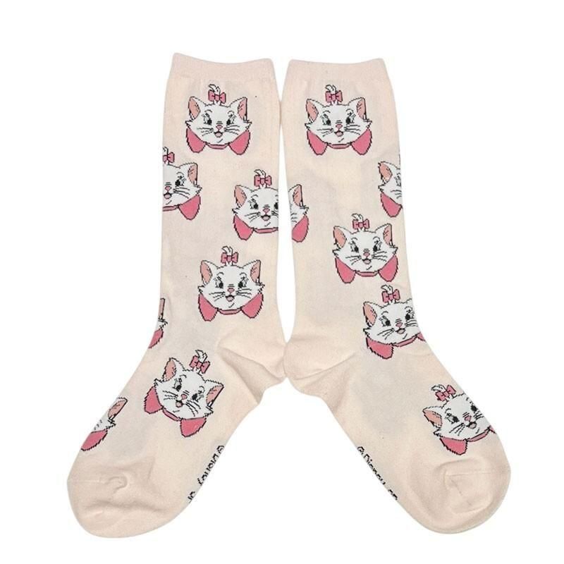 ディズニー レディース クルーソックス 犬猫シリーズ おしゃれキャット/マリー DS8210J