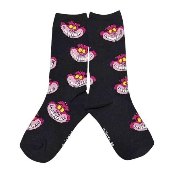 ディズニー レディース クルーソックス 犬猫シリーズ アリス/チェシャ猫 DS8213J