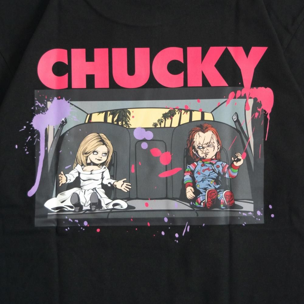 キャラクター Tシャツ CHUCKY チャッキー＆ティファニー UNO1367 UNO1368 BLACK