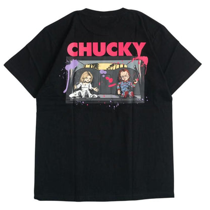 キャラクター Tシャツ CHUCKY チャッキー＆ティファニー UNO1367 UNO1368 BLACK