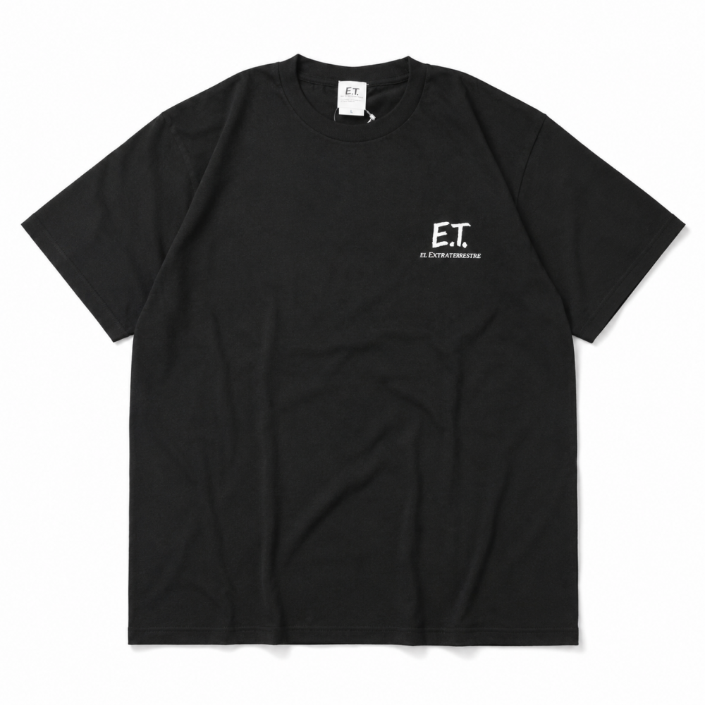 キャラクター Tシャツ E.T. Photo UNO1368 UNO1369 BLACK