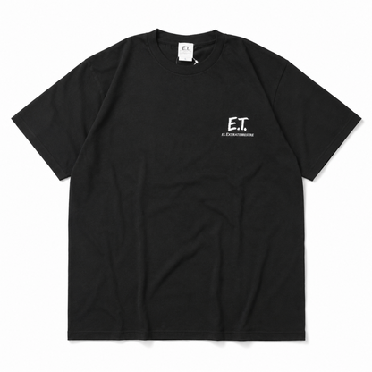 キャラクター Tシャツ E.T. Photo UNO1368 UNO1369 BLACK