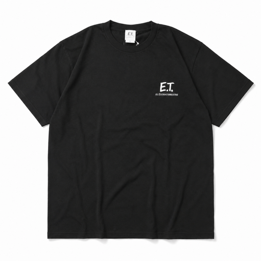 キャラクター Tシャツ E.T. Photo UNO1368 UNO1369 BLACK
