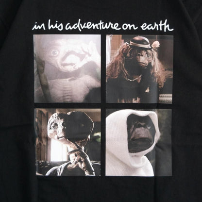キャラクター Tシャツ E.T. Photo UNO1368 UNO1369 BLACK