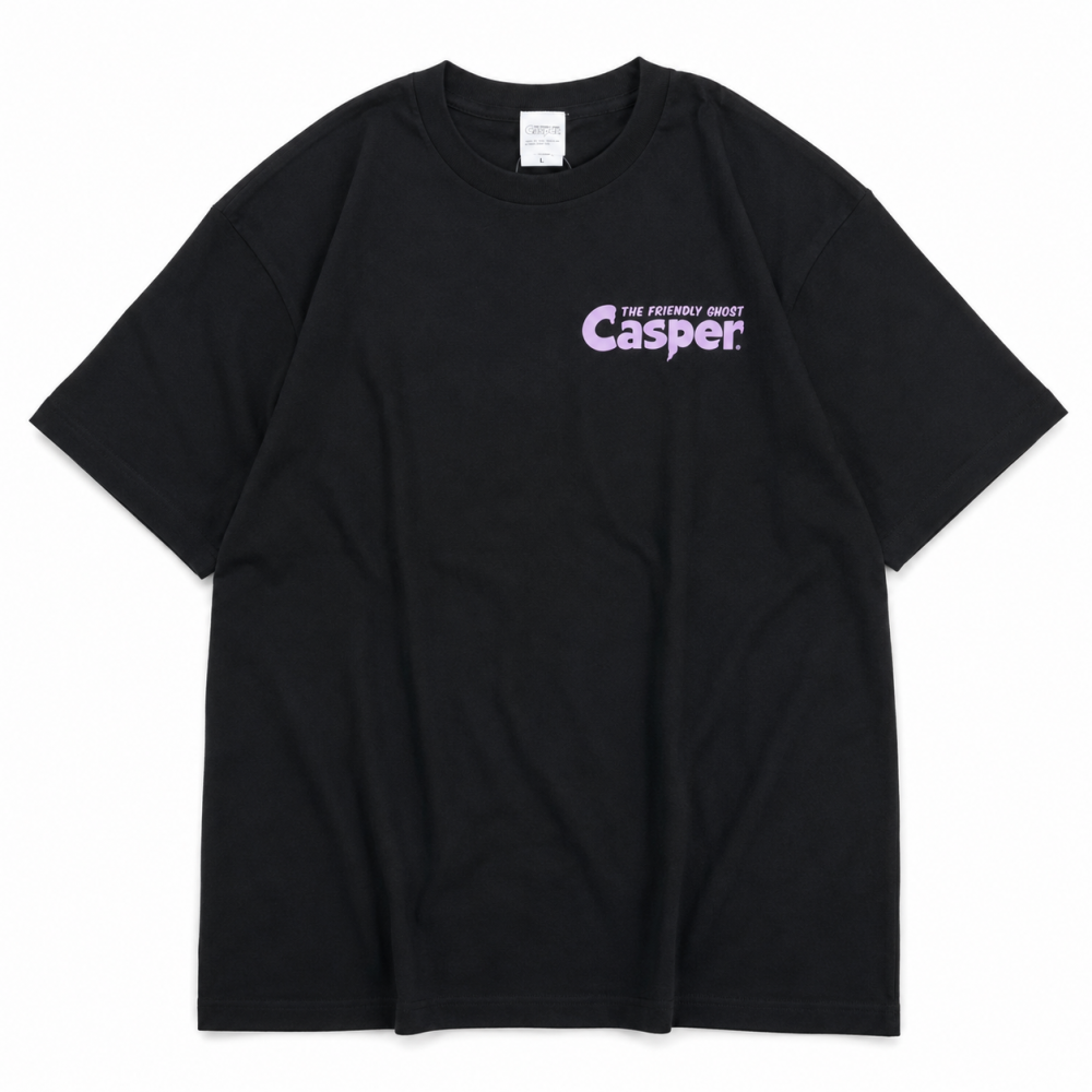 キャラクター Tシャツ キャスパー フレンドリーゴースト UNO1370 UNO1371 BLACK