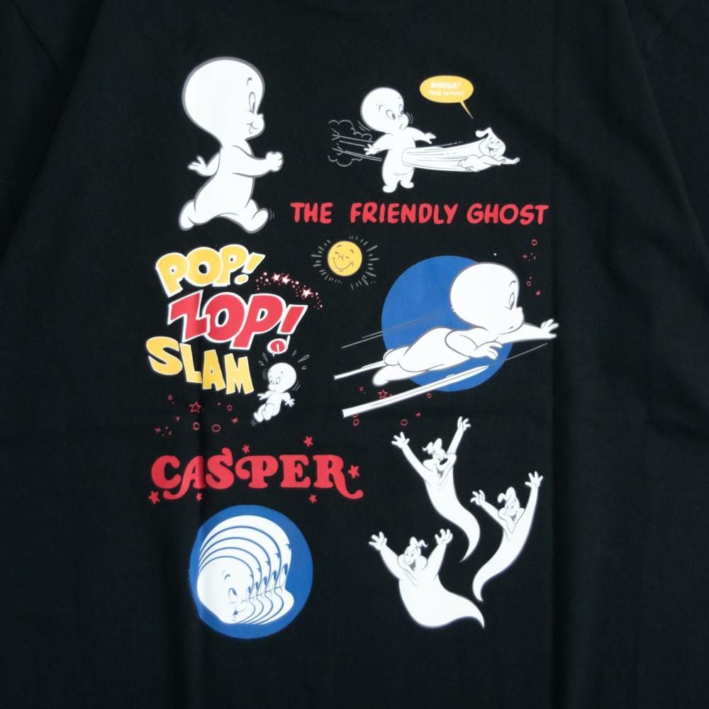 キャラクター Tシャツ キャスパー フレンドリーゴースト UNO1370 UNO1371 BLACK