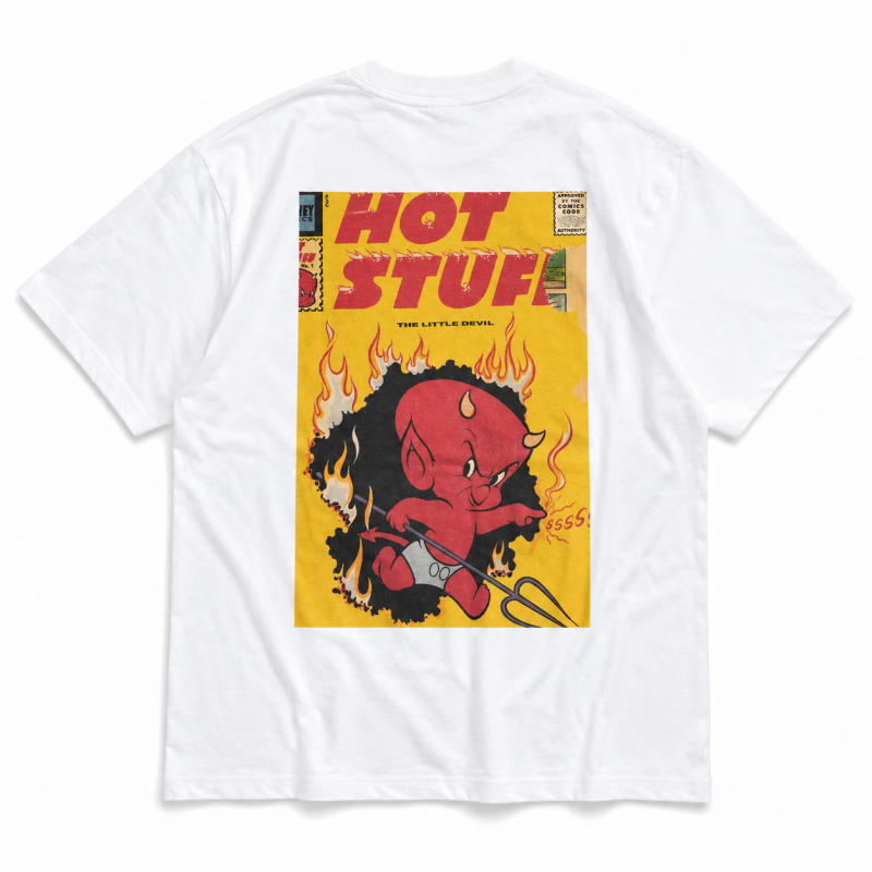 キャラクター Tシャツ ホットスタッフ コミック UNO1372 UNO1373 WHITE
