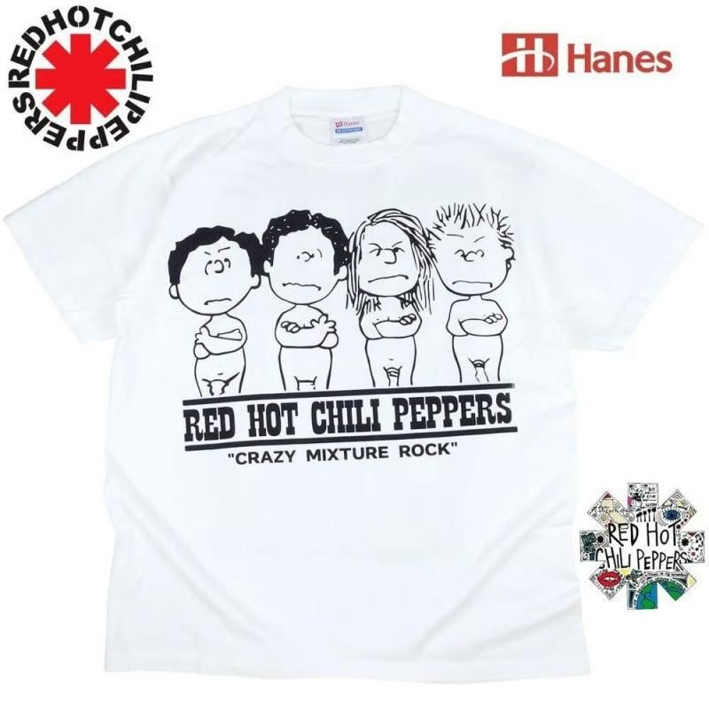 RED HOT CHILI PEPPERS レッチリ Tシャツ Hanes 392 並行輸入品 WHITE