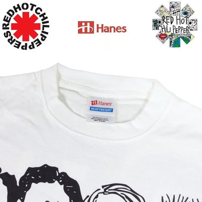 RED HOT CHILI PEPPERS レッチリ Tシャツ Hanes 392 並行輸入品 WHITE