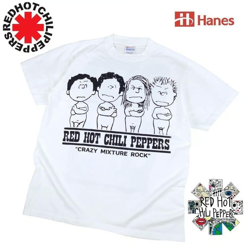 RED HOT CHILI PEPPERS レッチリ Tシャツ Hanes 392 並行輸入品 WHITE