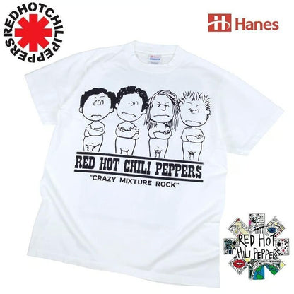RED HOT CHILI PEPPERS レッチリ Tシャツ Hanes 392 並行輸入品 WHITE