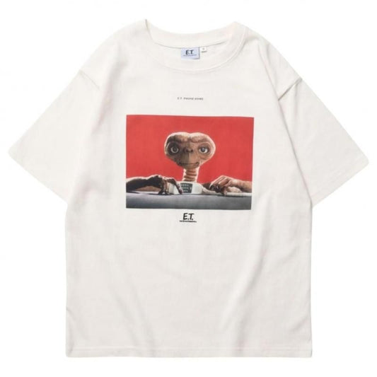 E.T. フォトプリントTシャツ WHITE