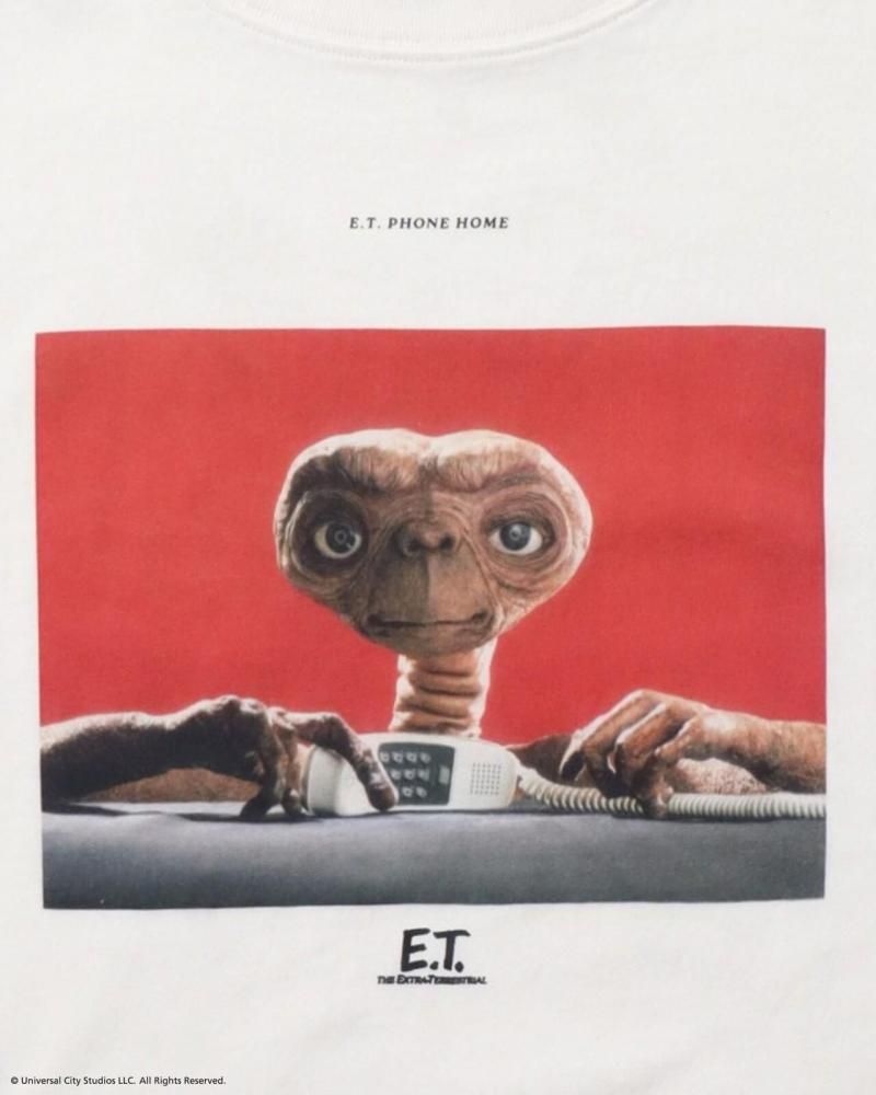 E.T. フォトプリントTシャツ WHITE