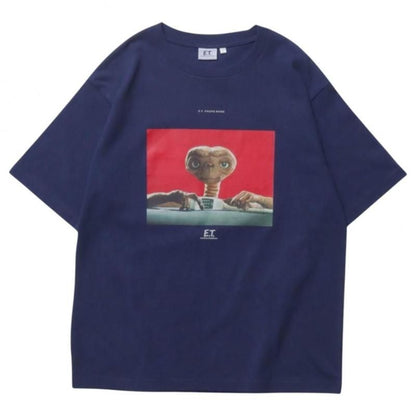 E.T. フォトプリントTシャツ NAVY