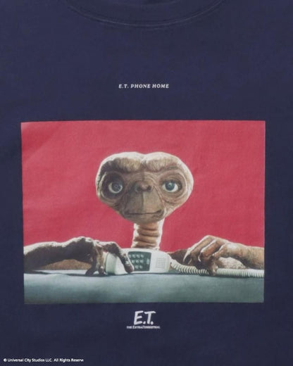 E.T. フォトプリントTシャツ NAVY