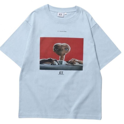 E.T. フォトプリントTシャツ BLUE