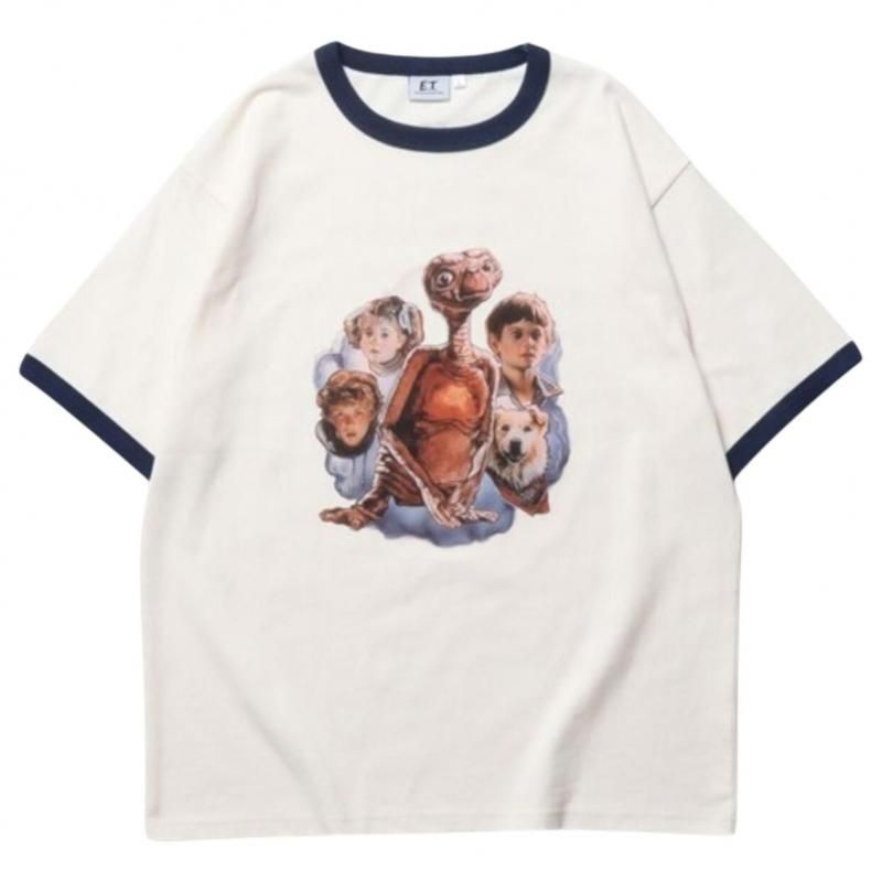 E.T. リンガーTシャツ NAVY RINGER