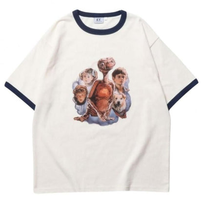 E.T. リンガーTシャツ NAVY RINGER