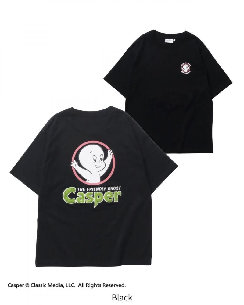 Casper キャスパー サガラ Tシャツ BLACK