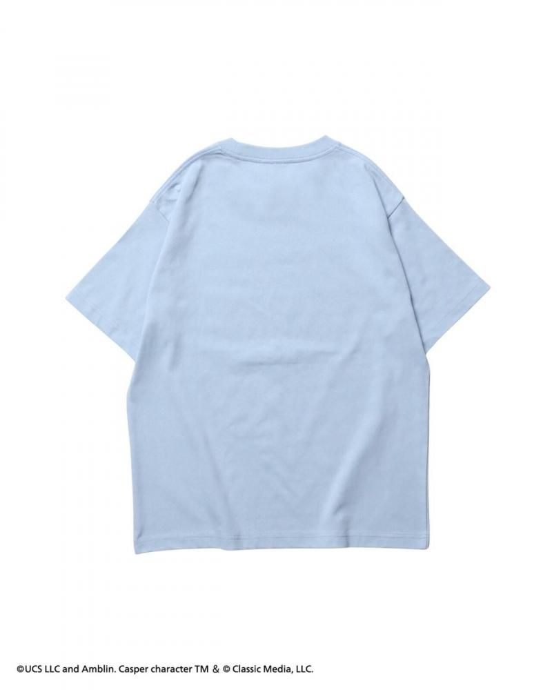 Casper キャスパー フォトプリント Tシャツ BLUE