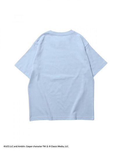 Casper キャスパー フォトプリント Tシャツ BLUE