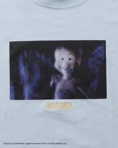 Casper キャスパー フォトプリント Tシャツ BLUE