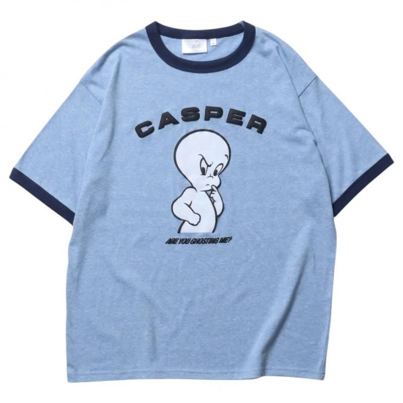 Casper キャスパー リンガー Tシャツ BLUE