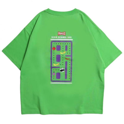 PRINGLES プリングルズ ゲーム柄 Tシャツ GREEN