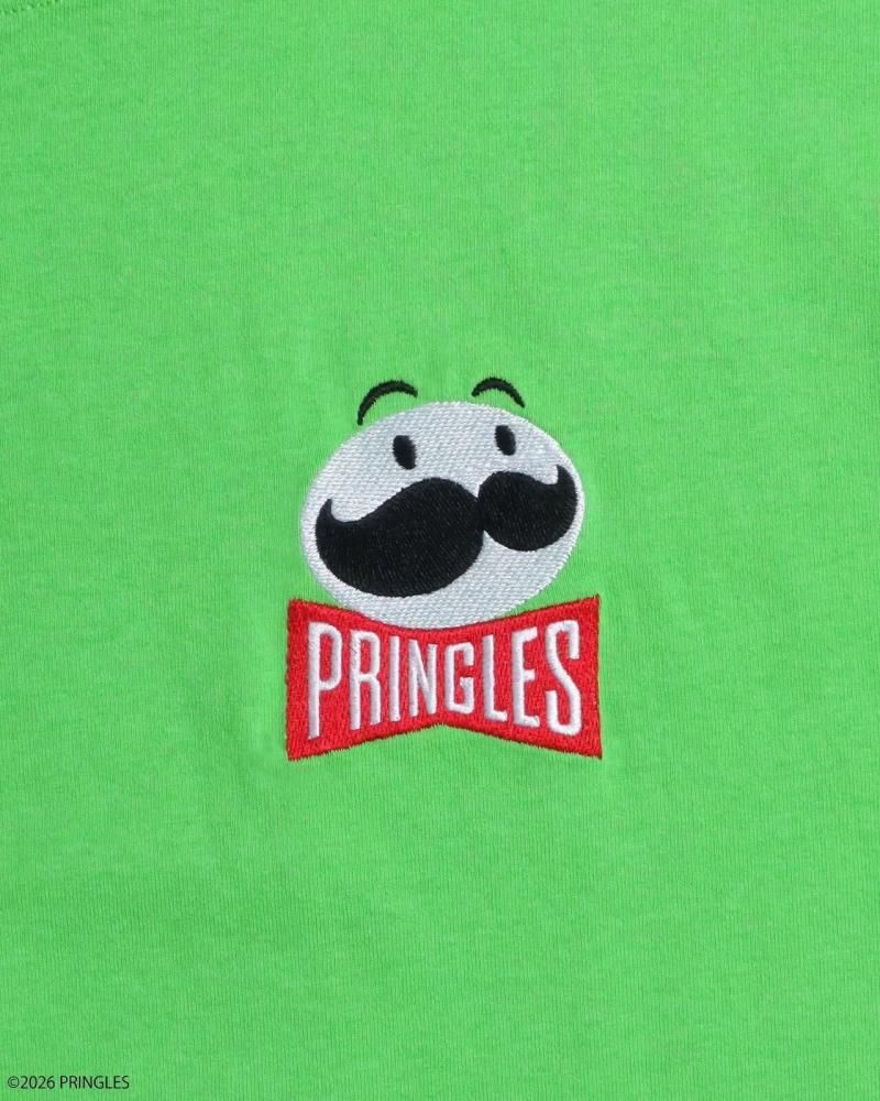 PRINGLES プリングルズ ゲーム柄 Tシャツ GREEN