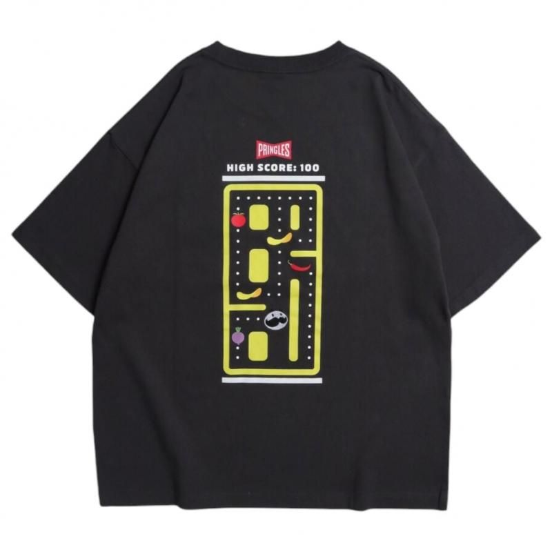 PRINGLES プリングルズ ゲーム柄 Tシャツ CHARCOAL
