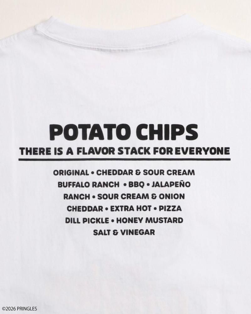 PRINGLES プリングルズ 2009ロゴ Tシャツ WHITE