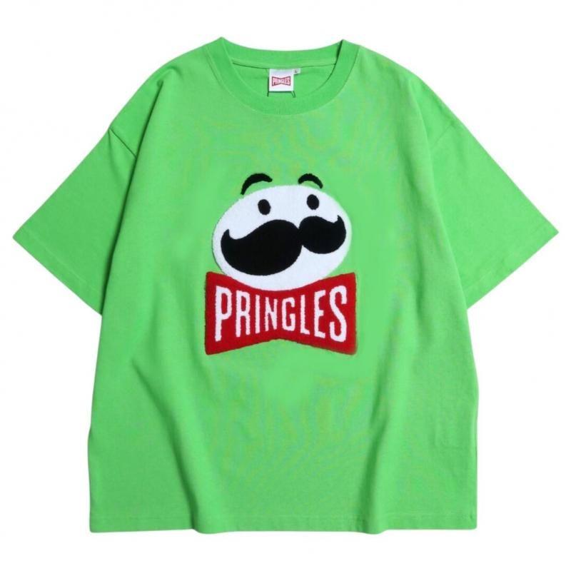PRINGLES プリングルズ サガラ刺繍 Tシャツ GREEN