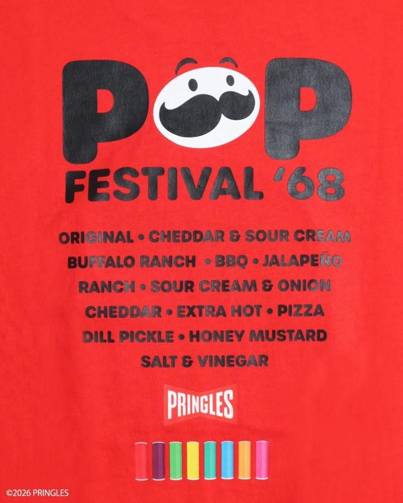 PRINGLES プリングルズ サガラ刺繍 Tシャツ RED