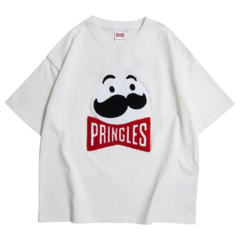 PRINGLES プリングルズ サガラ刺繍 Tシャツ WHITE