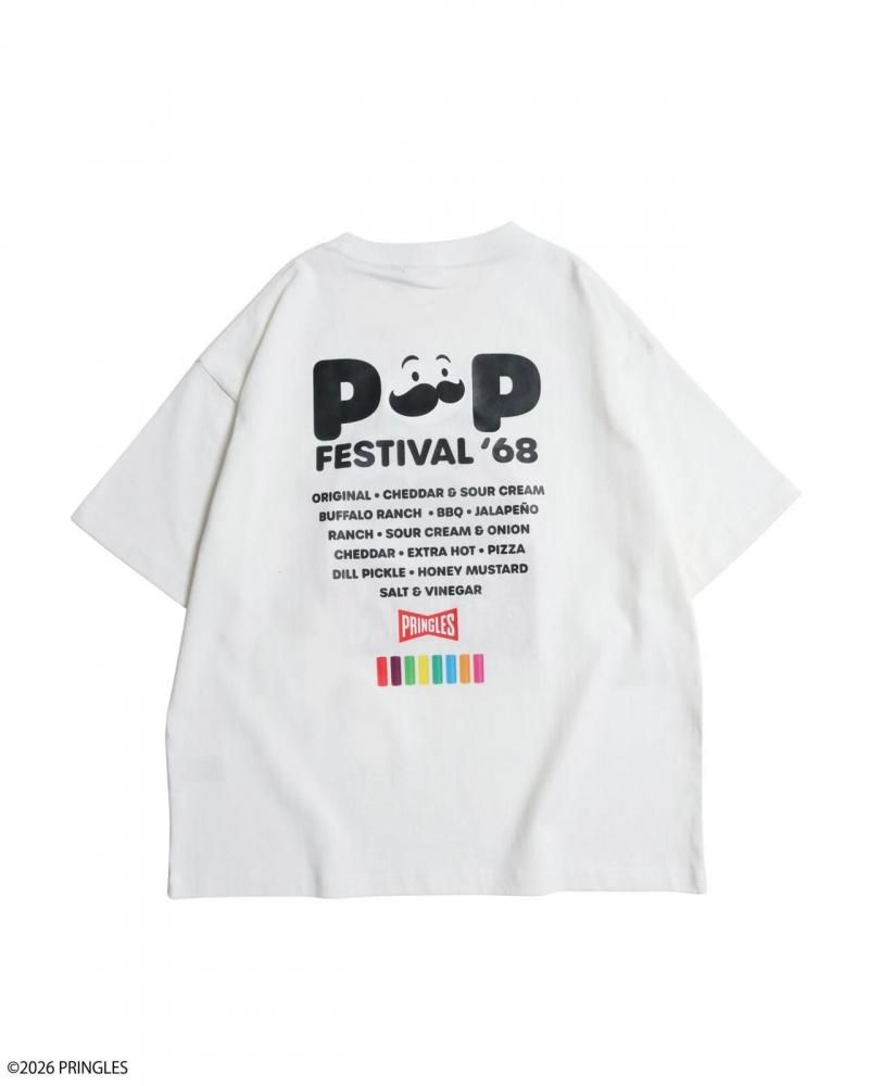 PRINGLES プリングルズ サガラ刺繍 Tシャツ WHITE