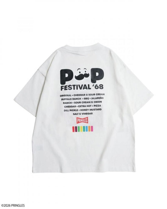 PRINGLES プリングルズ サガラ刺繍 Tシャツ WHITE