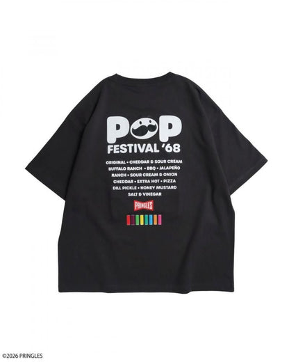 PRINGLES プリングルズ サガラ刺繍 Tシャツ CHARCOAL