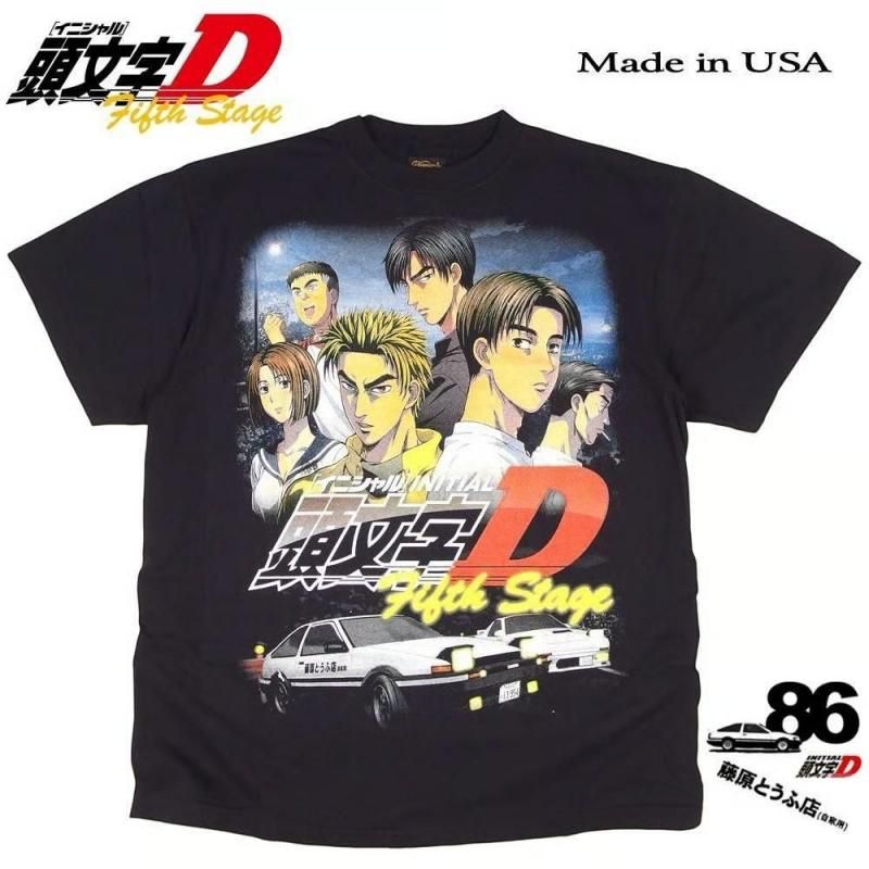 頭文字D アニメ Tシャツ USA 357