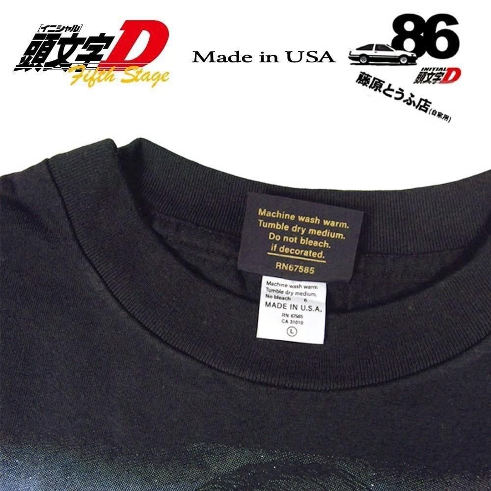 頭文字D アニメ Tシャツ USA 357