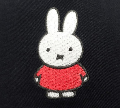 Miffy ミッフィー キャップ まっすぐ MF-6939 BLACK