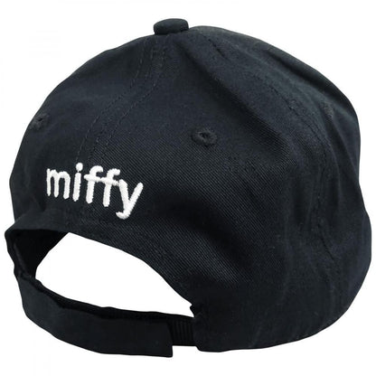 Miffy ミッフィー キャップ まっすぐ MF-6939 BLACK