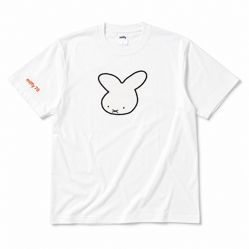 ミッフィー 半袖 Tシャツ miffy70 ナインチェ WHITE
