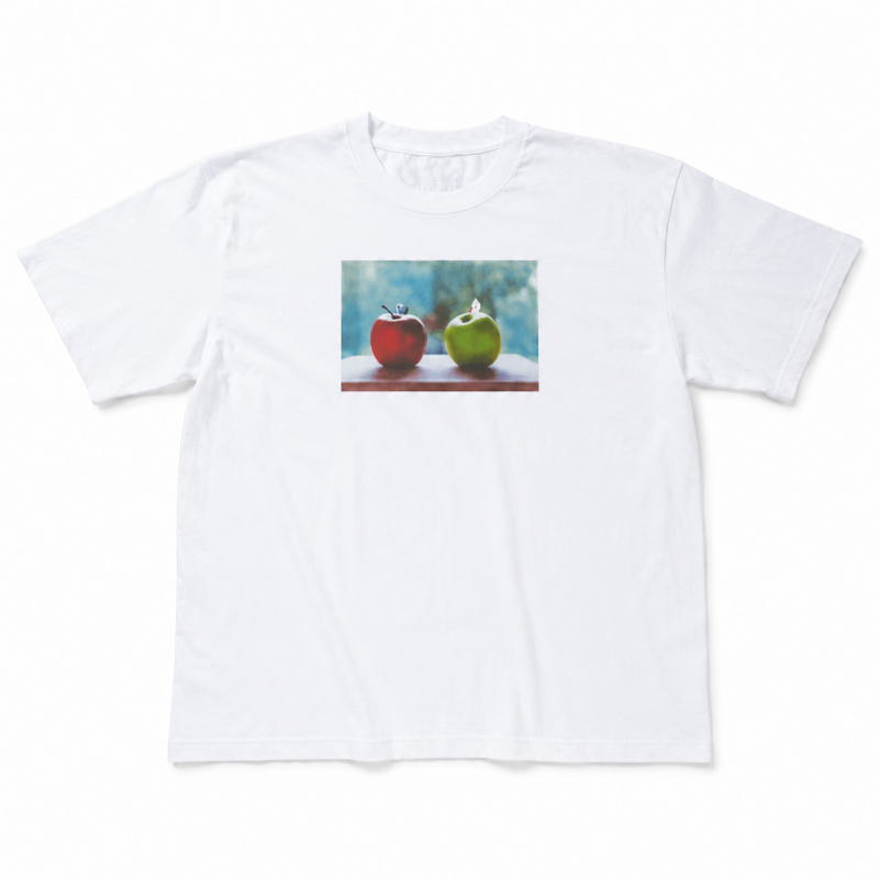 パペットスンスン PUPPET SUNSUN キャラクター BIG Tシャツ リンゴ WHITE PS-8129