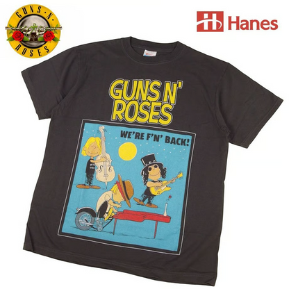 Guns N' Roses ガンズアンドローゼス Tシャツ Hanes製 PEANUTS 並行輸入品 266